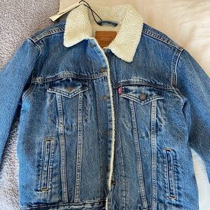 LEVI : EX-BOYFRIEND SHERPA TRUCKER JACKET